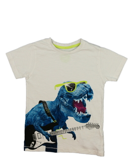 Bílé triko s dinosaurem Bluezoo 