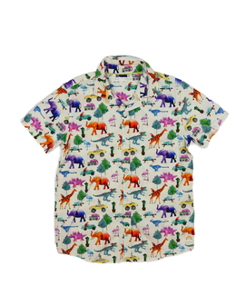 Bílá košile s dinosaury Next