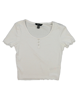 Bílý crop top New Look 