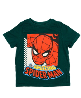 Tmavě zelené triko Spider-man Marvel George