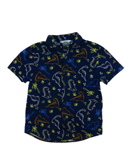 Tmavě modrá dinosauří košile Primark 