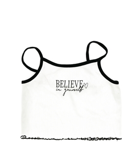 Bílo-černý crop top River Island 