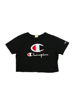 Černý crop top EUR S Champion