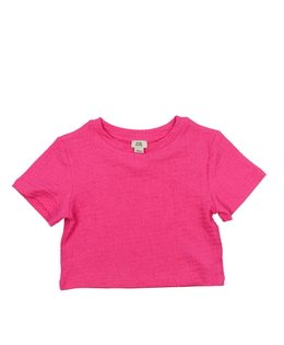 Růžový crop top River Island 
