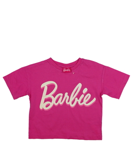 Růžový crop top Barbie George