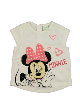 Krémové triko Minnie Disney 