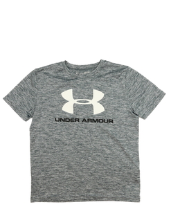 Šedé melírované sportovní triko Under Armour 