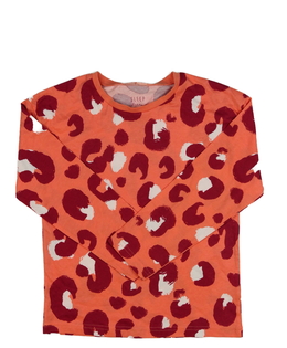 Oranžový vzorovaný pyžamový vršek Tu