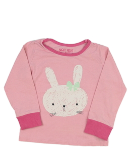 Růžový pyžamový vršek se zajíčkem Mothercare