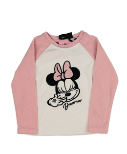 Bílo-růžový pyžamový vršek Disney Primark