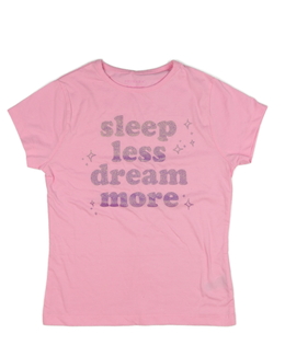 Růžové pyžamové triko s nápisem Primark 