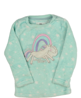 Tyrkysový teplejší pyžamový vršek F&F