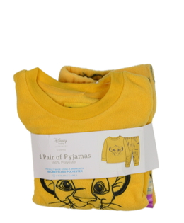 Nové žluté fleecové pyžamo Disney Primark 