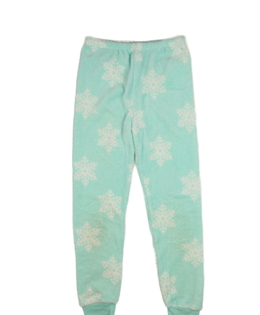 Světle zelené teplé pyžamové kalhoty Primark 