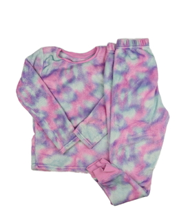 Barevné teplé pyžamo 