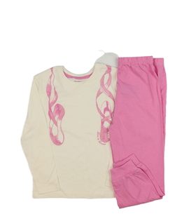 Krémovo-růžové pyžamo Primark 