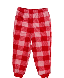 Červené kostkované pyžamové kalhoty Primark 