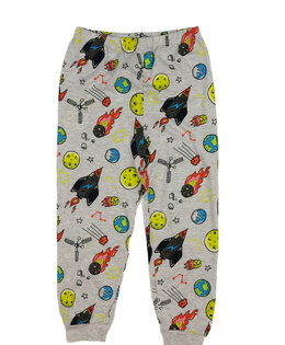 Šedé vesmírné pyžamové kalhoty Primark 