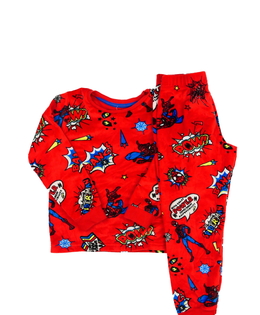 Červené hebké pyžamo Spider-man M&S