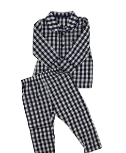 Modré kostkované pyžamo F&F