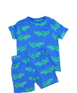 Modré letní pyžamo s krokodýly F&F