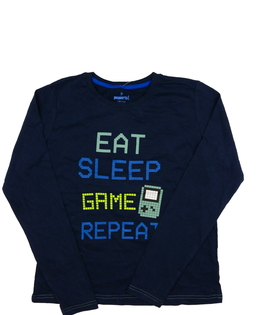 Tmavě modré pyžamové triko 