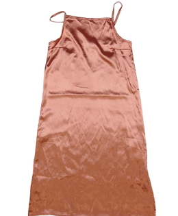 Meruňková saténová noční košilka 