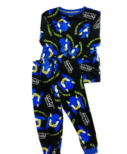 Tmavé hebké pyžamo Sonic 