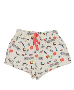 Bílé pyžamové kraťasy 