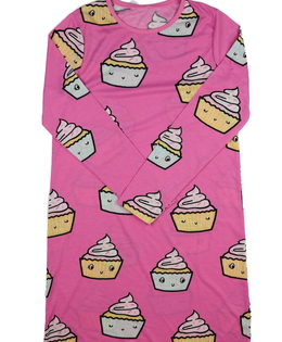 Růžová noční košile s muffiny George