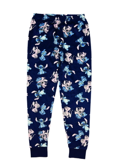 Modré hebké pyžamové kalhoty Stitch George