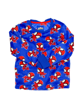 Modrý hebký pyžamový vršek Spider-man 
