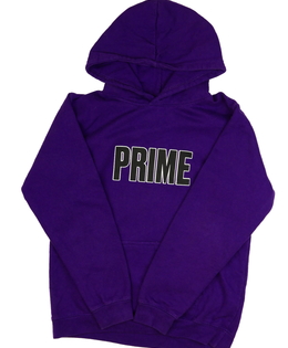 Fialová mikina s nápisem