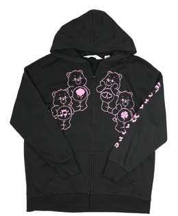 Šedá slabá mikina s růžovými detaily H&M