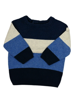 Modrý pruhovaný svetr H&M