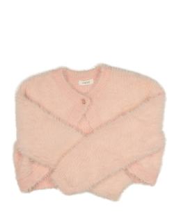 Růžové žinylkové bolerko Next