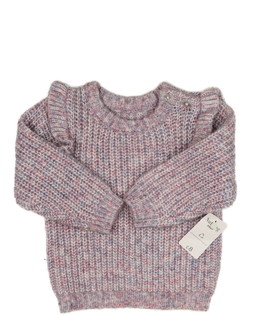 Nový fialový svetr s volánky Nutmeg