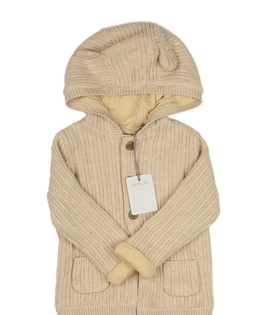 Nový hnědý svetr s podšívkou Tu