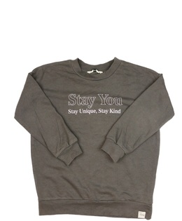 Šedá mikina s nápisy George