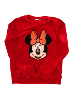 Červená hebká mikina Minnie Disney 