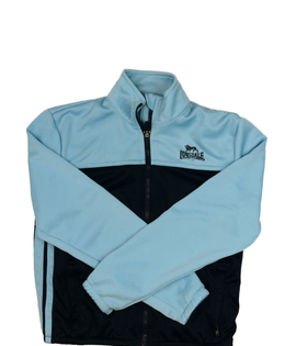 Modrá sportovní crop mikina Lonsdale 