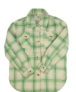 Krémovo-zelená kabátková košile Primark