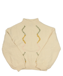 Krémový zdobný svetr Primark