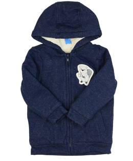 Tmavě modrá zimní mikina 