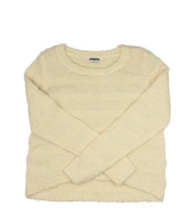 Krémový žinylkový kratší svetr vel. 170 