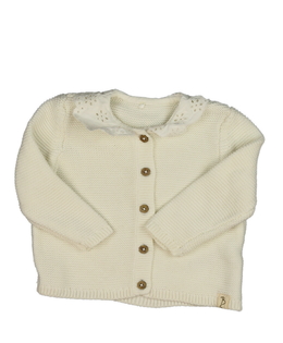 Krémový svetřík s límečkem George
