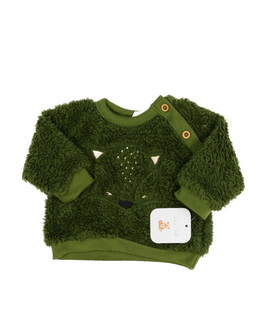 Nová zelená chlupatá mikina 