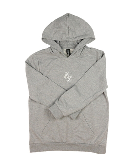 Šedá melírovaná mikina