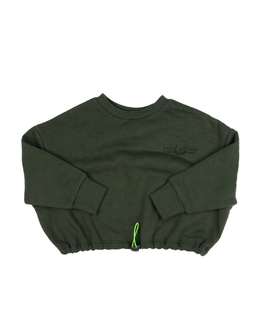 Tmavě zelená krátká mikina M&Co