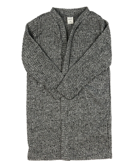 Šedý melírovaný kardigan 